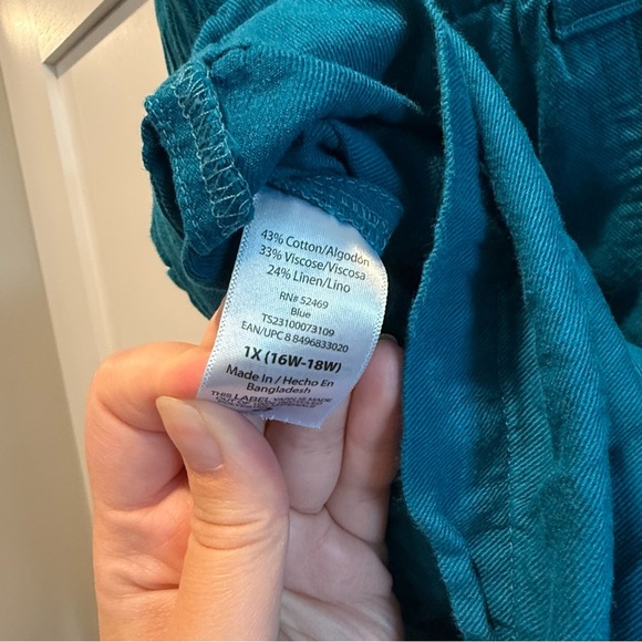 Terra & Sky 1X Teal Cargo Shorts - Picture 6 of 6